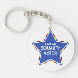 Jag är en jämlikhetsväljare! LGBTQ+ Regnbågsstjärn