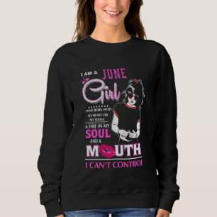 Jag är en juni-kvinna på drottningen Born i juni T Shirt