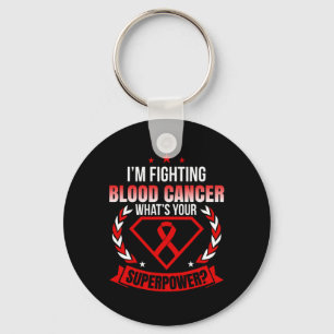 Jag är en kämpande medvetenhet om blodcancer nyckelring