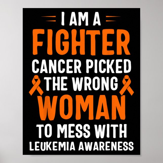 Jag är en kämpande upplysning om leukemi poster (Framsidan)