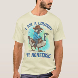 Jag Är En Kanal För Struntprat Rolig Cowboy Tvättb T Shirt