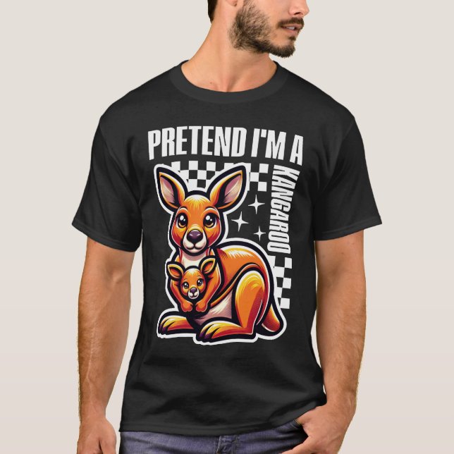 Jag är en Kangaroo. T Shirt (Framsida)