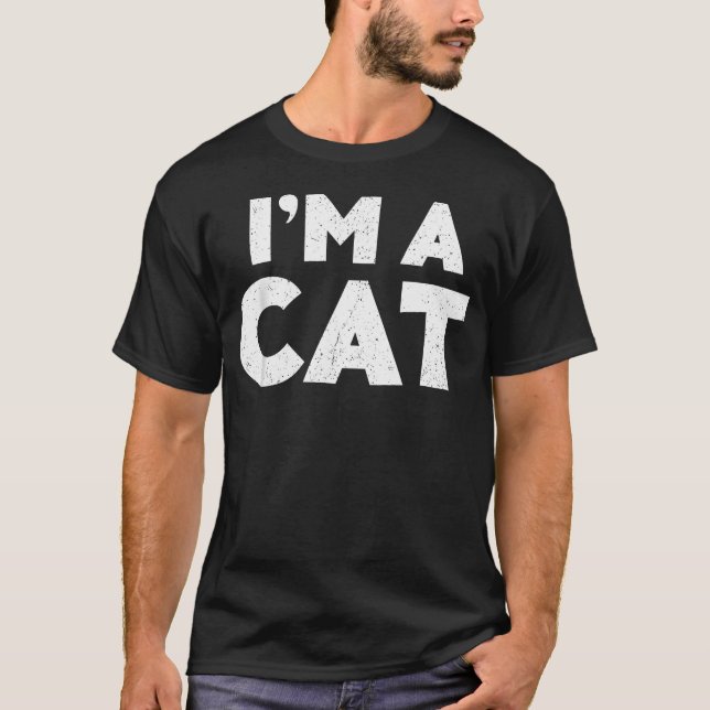 JAG ÄR EN Katt T Shirt (Framsida)