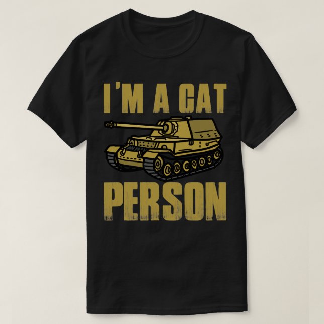 Jag är en kattperson t shirt (Design framsida)