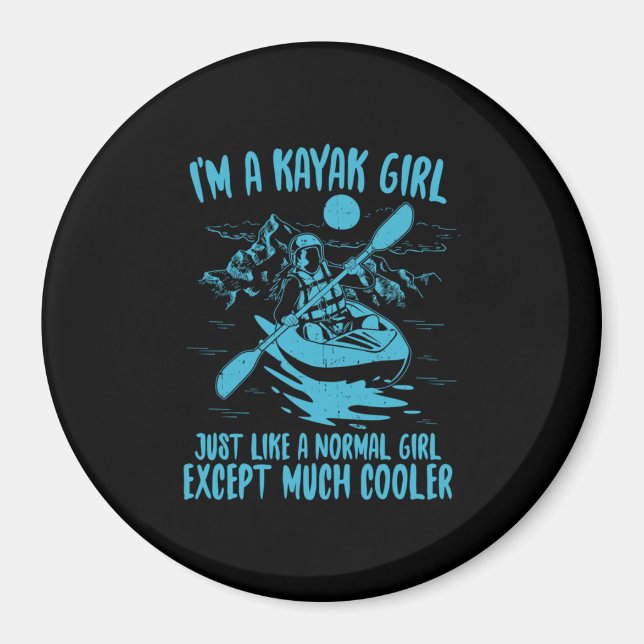 Jag är en Kayak Girl Magnet (Framsidan)