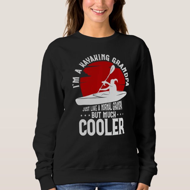 Jag är en Kayaking morfar precis som en vanlig mor T Shirt (Framsida)