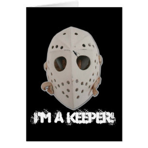 JAG ÄR EN KEEPER! HÄLSNINGSKORT