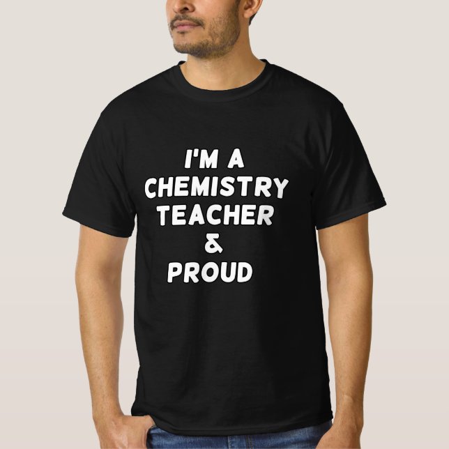 JAG ÄR EN KEMILÄRARE & STOLT T SHIRT (Framsida)