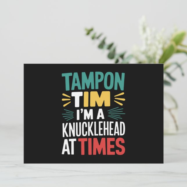 Jag är en Knucklehead vid Times Tim Walz Debate 20 Inbjudningar (Stående Fram)