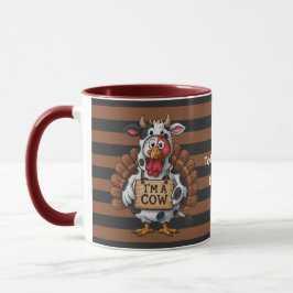 Jag är en ko-kalkon | Rolig Thanksgiving-dräkt Mugg