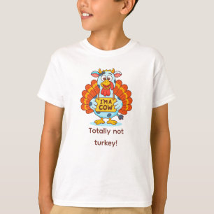 Jag är en ko Turkiet   Rolig Thanksgiving-disguise T Shirt
