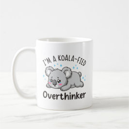 Jag Är En Koalafierad Övertänkare - Söt Sorgsen Ko Kaffemugg