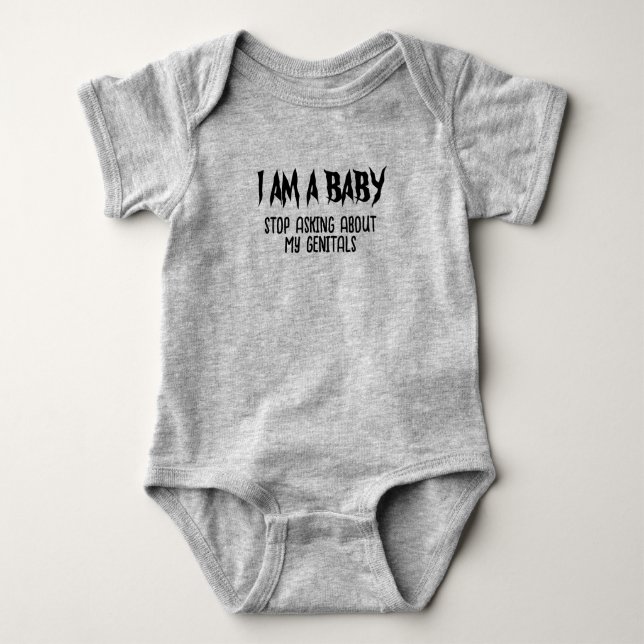 Jag är en könsneutral utrustning i BABY T Shirt (Framsida)