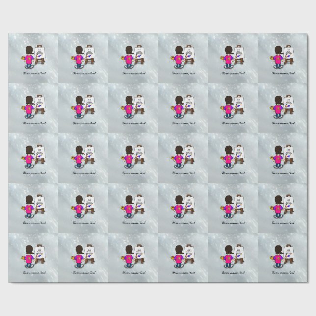 Jag är en konstnär, färgrik design, MALL, Presentpapper (Seam)