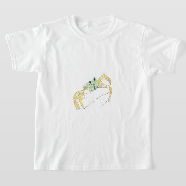 Jag är en krabba på morgonen t shirt (Laydown)