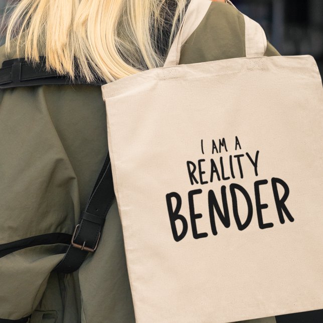 Jag är en Kreativ Rolig Gåva som Böjer Verklighete Tygkasse (Make a statement with style - grab your "I am a Reality Bender" tote bag today!)