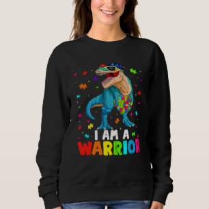 Jag Är En Krigare Dino Trex Barn Småbarn Pojkar Au T Shirt