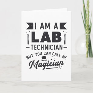 Jag är en laboratoriegåva från Lab Technician Scie Kort