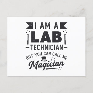 Jag är en laboratoriegåva från Lab Technician Scie Vykort