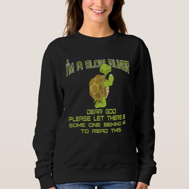 Jag är en långsam Springer Sloth Running Team Funn T Shirt (Framsida)