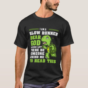 Jag är en långsam Springer Turtle Funny Marathon R T Shirt