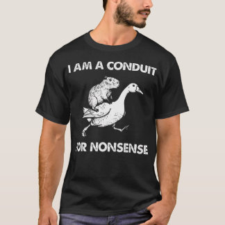Jag Är En Ledare För Meningslös Capybara Gås T Shirt