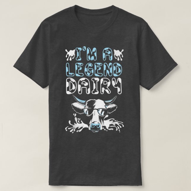 Jag är en legend mjölkko Whisperer Cow-odling Mjöl T Shirt (Design framsida)