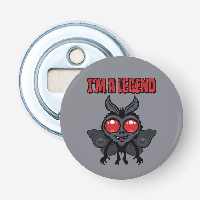 Jag Är En Legend - Spöklik Söt Mothman Flasköppnare (Framsidan)