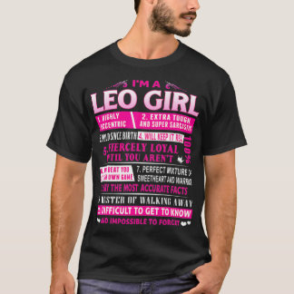 Jag är en Leo Girl Leo Birthday T Shirt