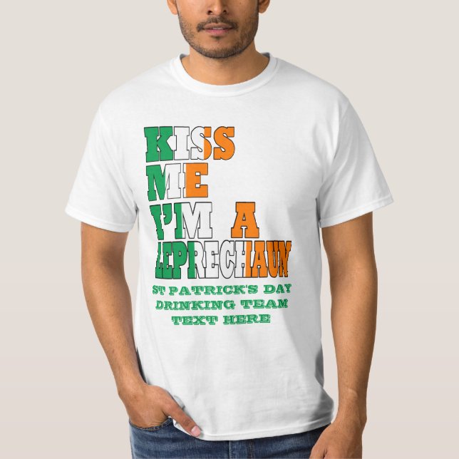 Jag är en Leprechaun Tee Shirt (Framsida)