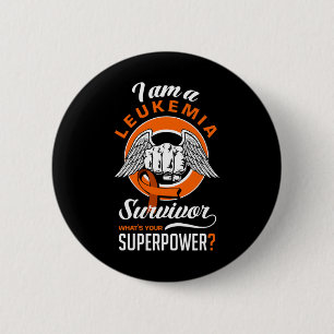 Jag är en Leukemi Suvivor Leukemia Awareness Leuke Knapp