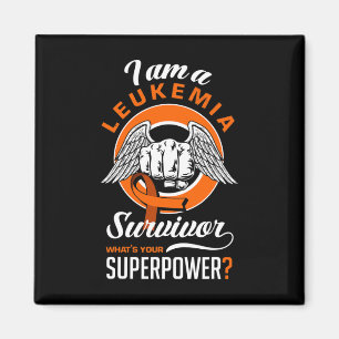 Jag är en Leukemi Suvivor Leukemia Awareness Leuke Magnet