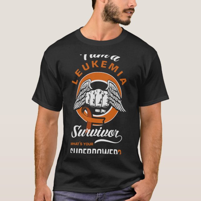 Jag är en Leukemi Suvivor Leukemia Awareness Leuke T Shirt (Framsida)