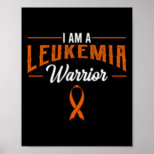 Jag är en Leukemi Warrior Blood Cancer Awareness O Poster