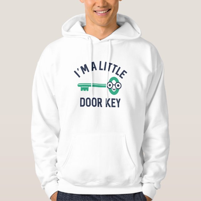 Jag är en liten dörr Nyckel Hoodie (Framsida)