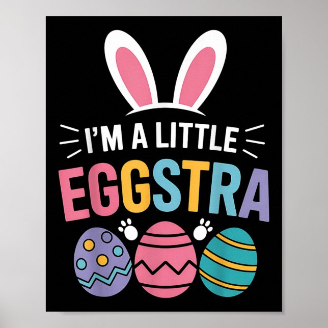 Jag är en liten Eggstra-konstig Påskhare för Småba Poster (Framsidan)