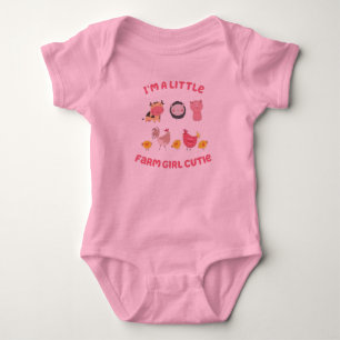 Jag är en liten flicka från Farm Girl Cutie Infant T Shirt