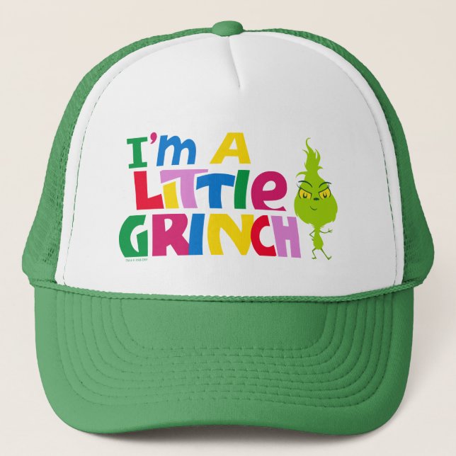 Jag är en liten Grinch Färgrik Grafik Keps (Framsida)