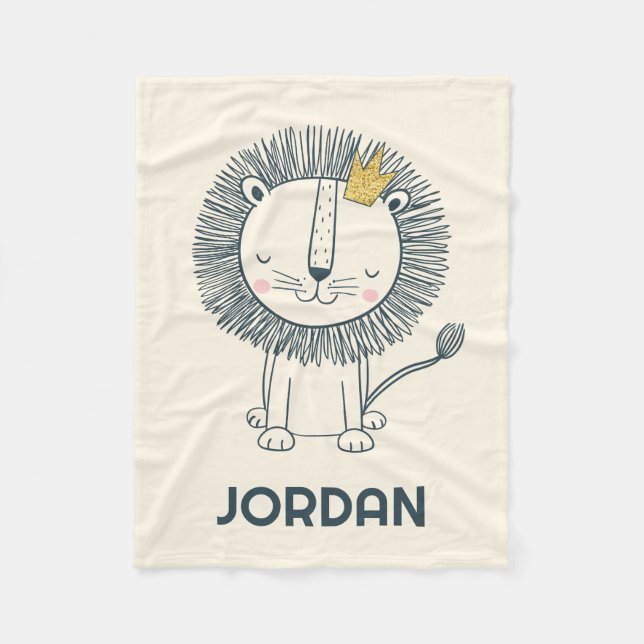 Jag är en liten Kung Fleecefilt (Framsidan)