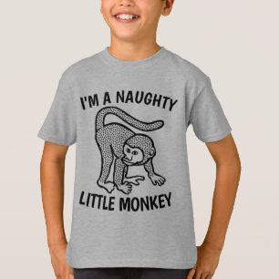 JAG ÄR EN LITTLE MONKEY Kids T-Shirts