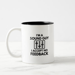 Jag är en Ljud-kille som jag accepterar Audio uta Två-Tonad Mugg