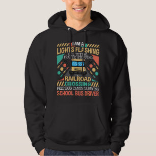 Jag är en Ljus-flashande CDL Toolt School Buss Dri Hoodie