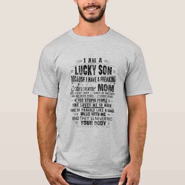 JAG ÄR EN LUCKY SON T- T SHIRT (Framsida)