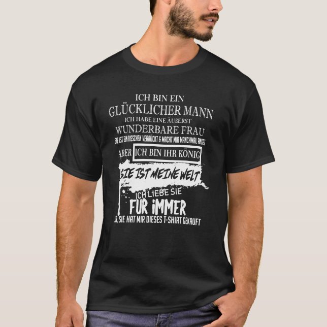 Jag är en lycklig man t shirt (Framsida)