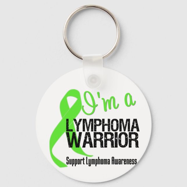 Jag är en lymphoma Warrior Nyckelring (Framsida)