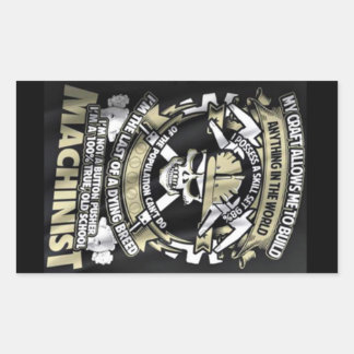 Jag är en Machinist Rektangulärt Klistermärke