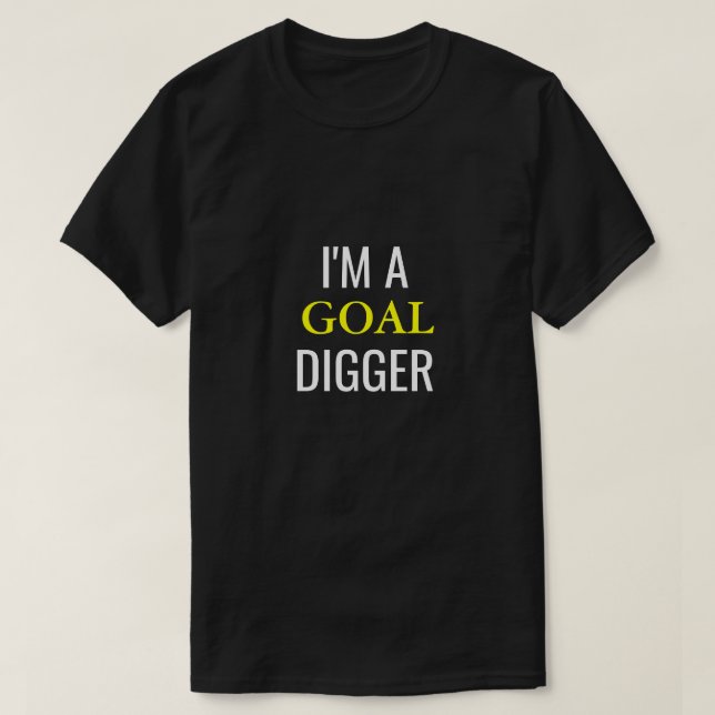 Jag är en måldigger T-Shirt (Design framsida)