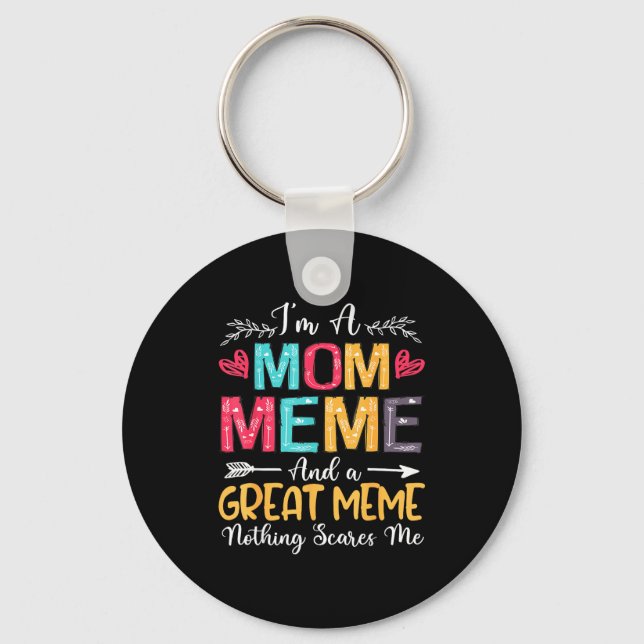 Jag är en mamma meme bra meme glad mors dag 2025 nyckelring (Framsida)