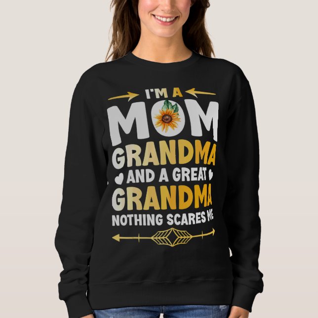 Jag är en Mamma mormor Underbar inget Skrämmer mig T Shirt (Framsida)