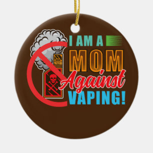 Jag är en Mamma mot avhopp Julgransprydnad Keramik